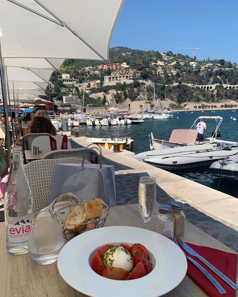 The perks of working on a Mediterranean based super yacht as a deckhand and getting to explore all the little villages in the south of France. This stop Villefranche-sur-Mer. Instagram: Avocaudry Yacht Aesthetic, France Food, Super Yacht, France Aesthetic, Southern Europe, Europe Summer, Super Yachts, The South Of France, Italian Summer