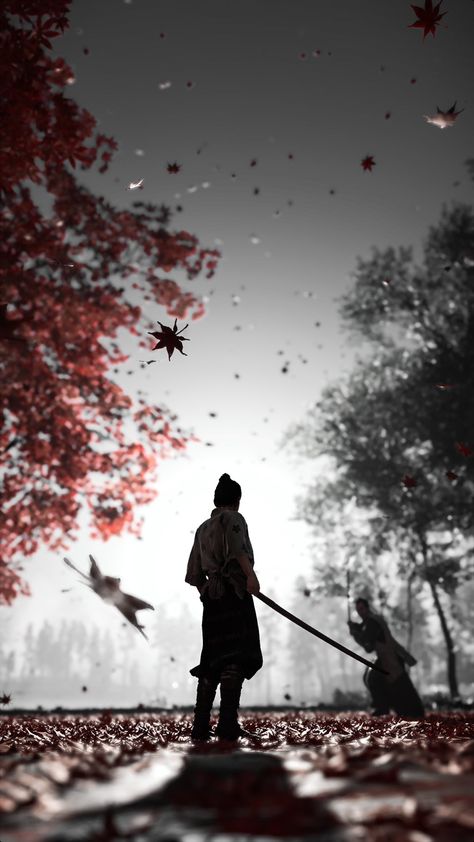 #ghostoftsushima #suckerpunchproduction #samurai #iphonewallpaper Ghost Of Tsushima Wallpaper, Ghost Of Tsushima, Iphone Wallpaper, Ghost, Wallpapers, Iphone, Red