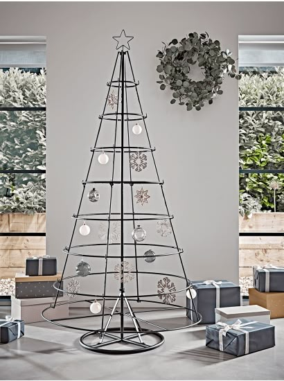 Indoor & Outdoor Pre Lit Christmas Trees, Luxury Decorative Alternative Trees UK Side Shaved, Contemporary Christmas Trees, Star Silhouette, Cone Trees, Pre Lit Christmas Tree, Cone Christmas Trees, Artificial Christmas Trees, Alternative Christmas Tree, Creative Christmas Trees