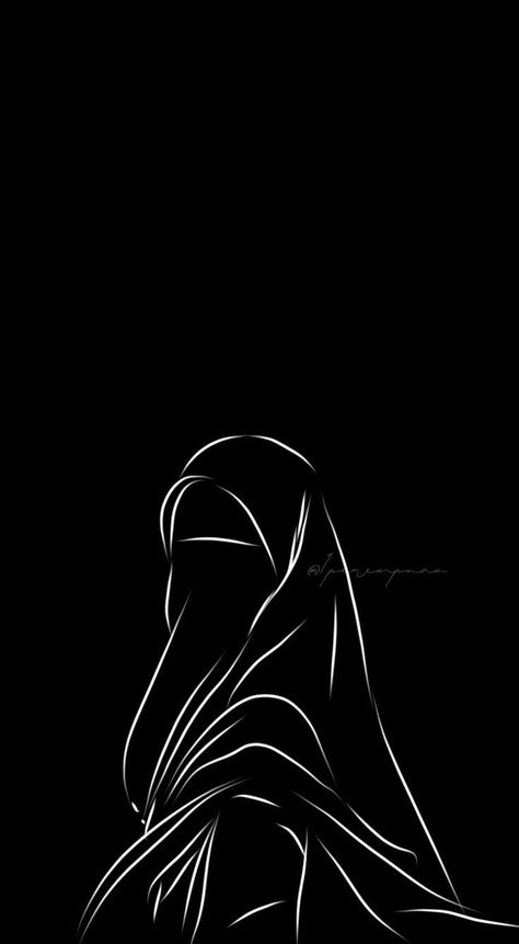 Barish Pics Real, Niqab Cartoon, Hijab Wallpaper, Cute Hijab Cartoon Wallpaper, Black Colour Background, Glowing Background, Islamic Wallpaper Iphone, Qur'an Photography, Best Anime Drawings