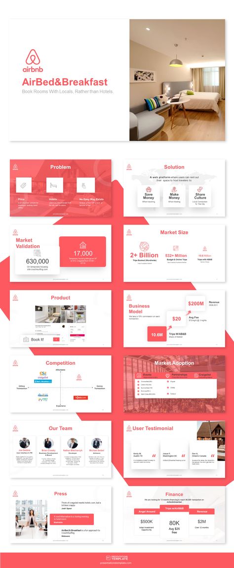 Airbnb Pitch Deck Template Free download. New Airbnb Pitch Deck Airbnb Template Free, Professional Presentation Design, Powerpoint Presentation Ideas, Pitch Ideas, Deck Slide, House App, Pitch Deck Template, Apple Keynote, Card Tattoo Designs