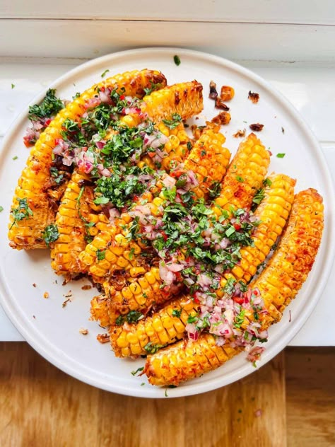 Sweetcorn Ribs, Corn Ribs, Summer Side Dish, Tofu Stir Fry, Corn Recipe, Cottage Pie, Ribs Recipe, Summer Side Dishes, Fresh Salsa