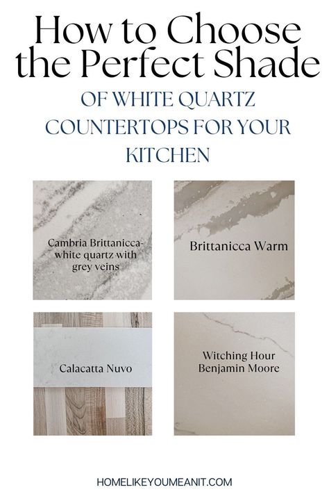 Best White Kitchen Countertops, Quartz Countertop Patterns, Gray And White Quartz Countertops, Granite White Countertops, Quartz Countertops For White Cabinets, White Quartz With Gray And Brown Veining, Creamy Quartz Countertops, White Kitchen Quartz Countertop, Best White Quartz Countertops