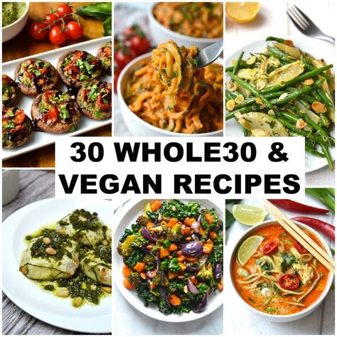 Vegan Whole 30, Whole 30 Vegetarian, Whole 30 Vegan, Whole30 Vegan, Butternut Squash Kale, Whole Foods Vegan, Healthy Grains, Whole30 Recipes, Recipe 30