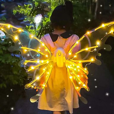 angel- Online Shopping for angel- Retail angel from LightInTheBox - Page 4 Light Up Wings, Angel Wings Halloween, Butterfly Wings Costume, Elf Wings, Fairy Wings Costume, Yellow Fairy, Butterfly Fairy Wings, Halloween Fairy, Shiny Dresses