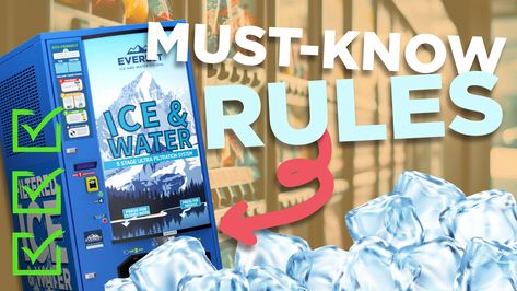 Are you considering investing in an ice vending machine business? Understanding the rules and regulations is crucial for a successful venture. In this video, we'll cover everything you need to know about vending machine regulations, from permits and licensing to health and safety standards. Whether you're a first-time investor or looking to expand your business, this guide will help you navigate and avoid common pitfalls. Click the link below to watch!

https://bit.ly/452rqvn Ice Vending Machine Business, Vending Machine Business Plan, Starting A Vending Machine Business, Digital Vending Machine, Ice Vending Machine, Product Vending Machine, Vending Machine Business, Vending Machine, Health And Safety