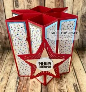 Iced Images, Folded Christmas Cards, Pop Up Christmas Cards, Up Craft, Fancy Fold Card Tutorials, Star Cards, Card Making Tutorials, Fancy Fold Cards, Birthday Cards Diy