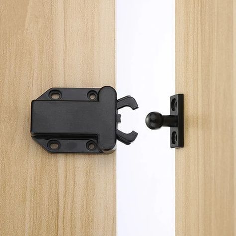 Double ball roller catches door stopper cupboard cabinet pulley groove Spring touch latch Furniture Hardware _ - AliExpress Mobile Cupboard Locks, Cabinet Catches, Arm Work, Cupboard Cabinet, Door Catches, Cabinet Locks, Replace Door, Shake Hands, Door Stopper