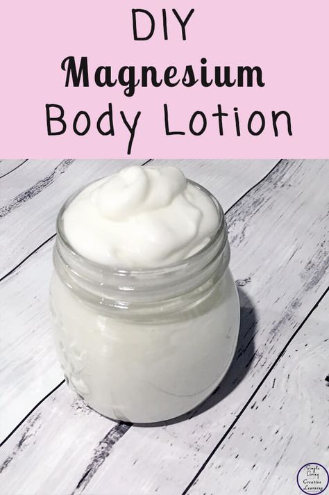 Diy Magnesium Lotion, Lotion Diy, Diy Body Lotion, Magnesium Cream, Magnesium Lotion, Lotion Recipe, Diy Lotion, Magnesium Oil, Homemade Lotion