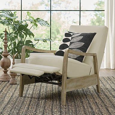 Sleek Recliner Chair, Recliner Chair In Living Room, Living Room With Recliners Ideas, Recliners In Living Room, Sunroom Chair, Florida Retirement, Small Recliner Chairs, Mid Century Recliner, Best Recliner Chair