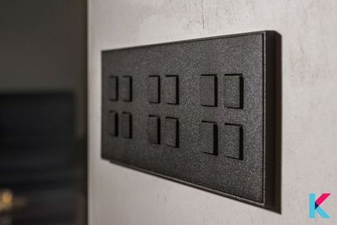 LITHOS KNX KEYPADS Switch Board Design, Washroom Design Ideas, Switch Boards Design, Modern Light Switches, Designer Light Switches, Electric Switch, Switch Board, Light Switches And Sockets, Bts Wallpaper Desktop