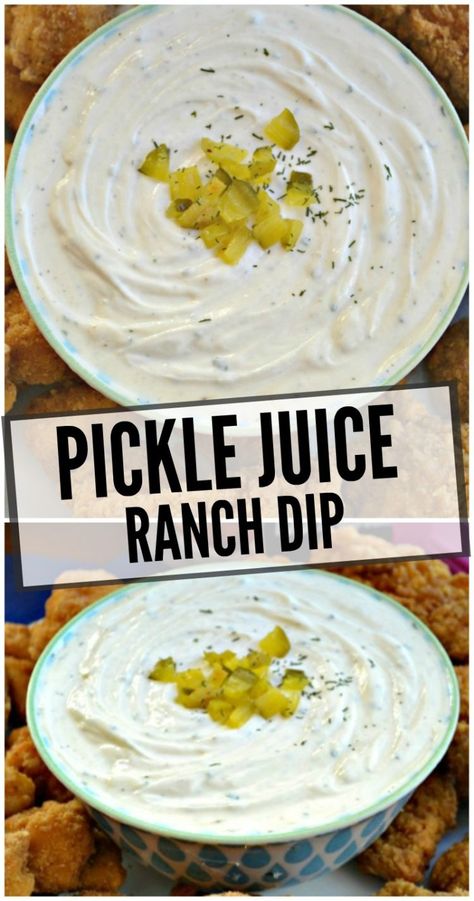 Pickle Juice Ranch Dressing, Ranch Food Recipes, Ranch Pickle Dip, Recipes Using Pickle Juice, Pickle Ranch Dressing, Pickle Ranch Dip, Uses For Pickle Juice, Pickled Pickles, Pickle Juice Recipe