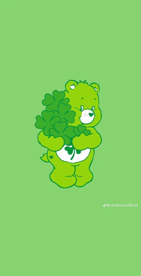 St Patricks Day Background, Angel Baby Art, Lucky Bear, St Patricks Day Wallpaper, Care Bear Tattoos, Care Bears Cousins, Bff Drawings, Day Background, Holiday Wallpaper