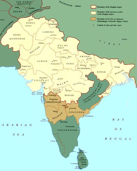 Map of the provinces of Mughal Empire | History of Pashtuns Ancient India Map, Indian Map, Map Of India, India History, Historical India, Indian History Facts, Geography Map, India Facts, India Map