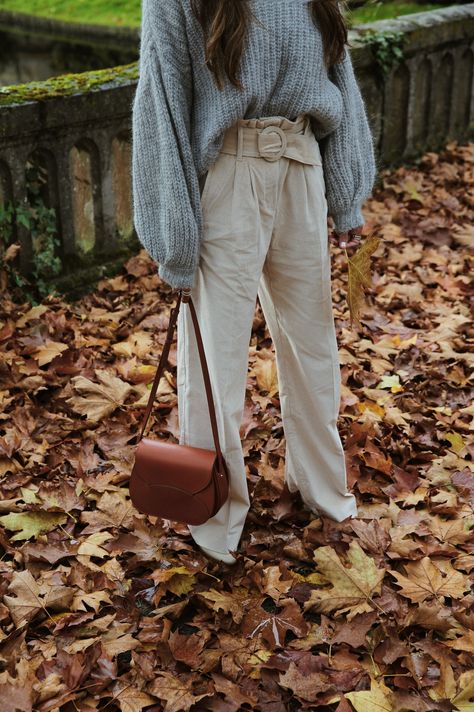 In Reims wearing Sezane – Sincerely Jules Julie Sarinana, Sincerely Jules, Jackie O, French Girl, High Collar, Winter Collection, Her Style, Falling In Love, Khaki Pants