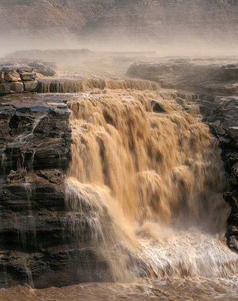 natural,gray,photography,landscape China Scenery, Landscape Wallpapers, Waterfall Pictures, Yellow River, Water Background, Scenery Landscape, Largest Waterfall, Water Powers, South China Sea