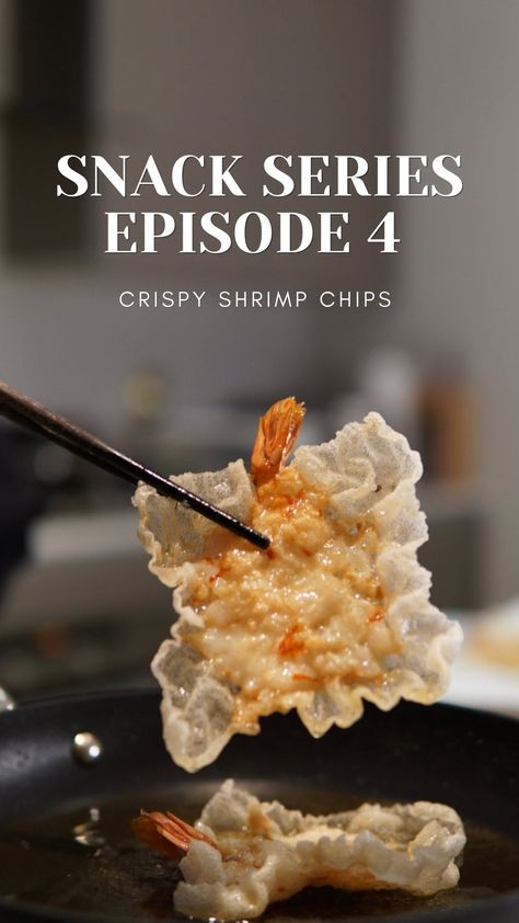 Anson T | Snack Series Episode 4| Crispy Shrimp Chips 🍤 🤤 Ingredients: Rice Paper Fresh Shrimp Shaoxing Wine Garlic Sugar and salt Rice paper... | Instagram Honey Butter Chips, Shrimp Chips, Foodie Couple, Chinese Shrimp, Chips Snacks, Fresh Shrimp, Canada Food, Crispy Shrimp, Asian Snacks