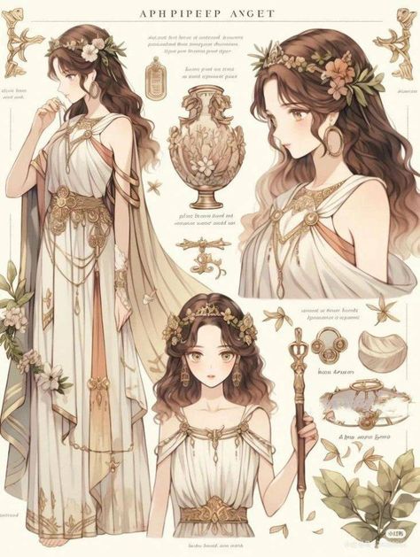 Ancient Greek Inspired Dress, Ancient Greek Clothing, Spanish Dress, Desain Buklet, Art Outfit, Fashion Illustrations Techniques, Fashion Drawing Dresses, Anime Inspired Outfits, Dress Design Sketches