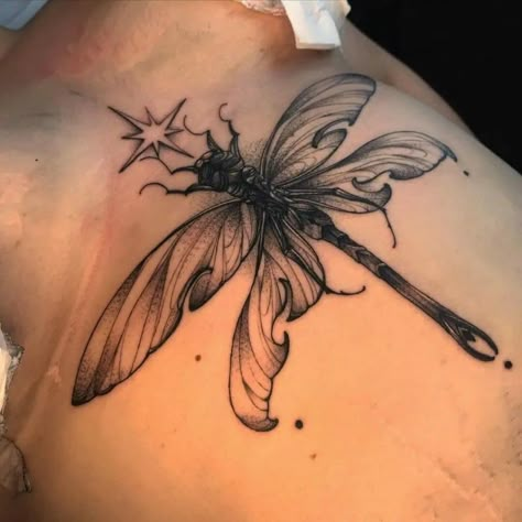 Butterfly And Dragonfly Tattoo, Gothic Tattoo Ideas, Dragonfly Tattoo Ideas, Paisley Tattoos, Tattoo Learning, Tattoo Ideas Back Spine, Tattoo Ideas Back, Dragonfly Tattoo Design, Elbow Tattoos