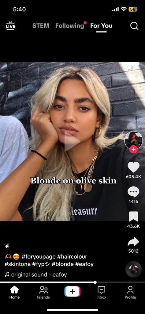 Hair Color On Yellow Skin, Tan Skin And Blonde Hair, Blonde Hair On Medium Skin Tone, Yellow Skin Hair Color, Olive Skin With Blonde Hair, Blonde On Mexican Skin, Blonde Olive Skin Tone, Blonde Skin Tone, Blonde On Olive Skin Tone