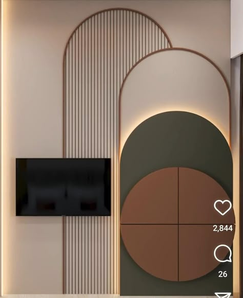 Mirror For Washroom, Duco Finish Door Design, Tv Panelling Designs, Tv Wall Panelling Design, Tv Unit Decor Modern Interior Design, Flat Living Room Ideas, Modern Classy Living Room, Back Wall Design, Fluted Wall Panel