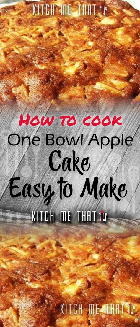 One Bowl Apple Cake | Cakes Recipe to Try!! One Bowl Apple Cake Recipe Easy, Cake Mix Apple Cake Recipe, Easy Apple Cake With Fresh Apples, One Bowl Apple Cake Recipe, One Bowl Apple Cake, Apple Cake Recipe Easy, Easy Apple Cake, Honey Crisp, Easy Cakes