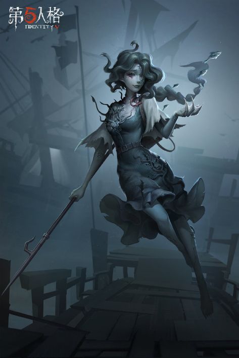 Naiad Identity V, V Games, Identity V, Fishing Girls, Identity Art, Game Character Design, Dnd Characters, Funny Animal Pictures, Art Reference Photos