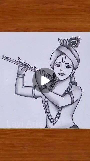 Shree Krishna Drawing, Krishna Drawing, Shree Krishna, Sketches Easy, Radhe Krishna, Art Sketch, Drawing Videos, My Youtube Channel, Drawing Tutorial