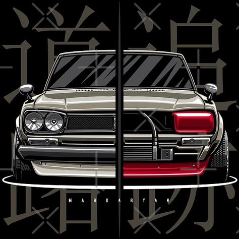 Skyline 2000 Gtr, Hakosuka Gtr, Gtr Hakosuka, Nissan Skyline 2000, Garage Logo, Gas Monkey, Automotive Artwork, Cool Car Pictures, Road Race