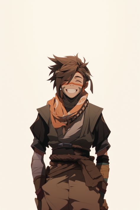 Sand Ninja Oc, Dnd Samurai Character Design, Samurai Oc Male, Genie Warlock, Ninja Character Art, Ninja Character Design, Monk Character Design, Samurai Naruto, Cyberpunk Rpg