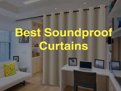 One of the easiest ways to soundproof any space is by using the best soundproof curtains available in the market. Soundproof Curtains Diy, Sound Dampening Curtains, Sound Absorbing Curtains, Noise Cancelling Curtains, Soundproof Room Divider, Drum Room Soundproof, Sound Proofing A Room Design, Sound Proof Room Divider, Sound Proof Office