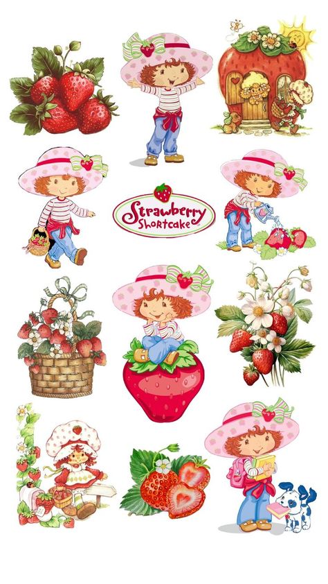 Strawberry Shortcake Stickers, Vintage Strawberry Shortcake Dolls, Strawberry Shortcake Cartoon, Cartoons 80s 90s, Strawberry Shortcake Characters, Lovely Complex, Strawberry Shortcake Doll, Vintage Strawberry Shortcake, Bullet Journal Aesthetic