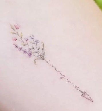 Feather Arrow Tattoo, Watercolor Arrow Tattoo, Meaning Of Arrow Tattoo, Arrow Tattoos For Women, Feather Arrow, Full Hand Tattoo, Arrow Tattoo Design, Tiny Wrist Tattoos, Arrow Tattoo