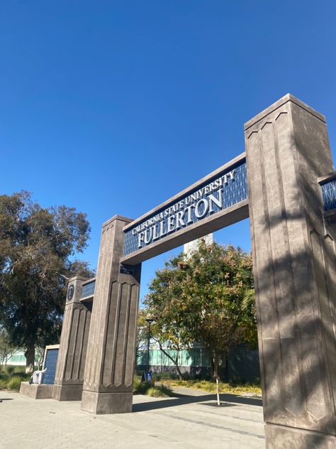 Csuf Aesthetic, Csu Fullerton, College Instagram, Fullerton College, California State University Fullerton, Life Manifestation, California State University, Vision Board Images, Cal State