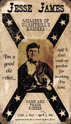 Jesse James Jesse James Outlaw, Old West Outlaws, Wild West Outlaws, Famous Outlaws, Old West Photos, Southern Heritage, Wanted Poster, Wilde Westen, American Frontier