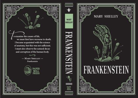 Free Vintage Book Cover Printables, Book Cover Front And Back, Book Binding Ideas Design, Frankenstein Book Cover, Decorative Book Covers, Vintage Book Cover Printable, Book Covers Printable, Vintage Book Covers Printable, Gothic Book Cover