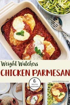 Weight Watchers Chicken Parmesan, Weight Watchers Pasta Recipes, Weight Watchers Pasta, Weight Watchers Menu, Weight Watchers Meal Plans, Weight Watchers Recipes Desserts, Weight Watchers Chicken, Weight Watchers Free, Breaded Chicken Breast