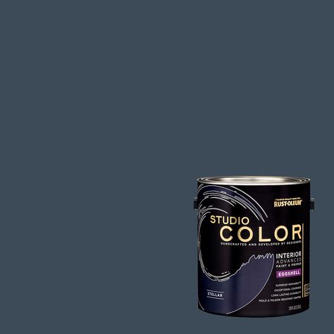 Rust-Oleum Studio Color Stellar, Interior Paint + Primer, Eggshell Finish, 2-Pack - Walmart.com Door And Trim Paint, Lowes Paint Colors, White Interior Paint, Manor Interior, Baths Interior, Gallon Of Paint, Color Wonder, Interior Wall Paint, Studio Color