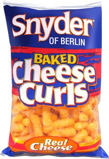 Synder of Berlin Cheese Curls Cheese Curls, Meat Stick, Slim Jims, Baked Cheese, Cheese Flavor, Photo Cake, Blue Cheese, Party Snacks, Potato Chips