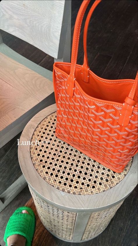 Orange Clutch, Goyard Bag, Luxury Purses, Orange Bag, Vintage Love, Purse Wallet, Luxury Bags, Fashion Bags, Bag Accessories