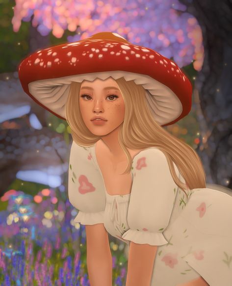 sims, spice and everything nice Sims 4 Mods Clothes Cottagecore, Mushroom Hat Sims 4 Cc, Sims 4 Mushroom Hat, S4cc Cottagecore, Sims 4 Romani Cc, Sims 4 Sun And Moon Cc, Cas Reshade Sims 4, Sims 4 Pfp Aesthetic, Ts4 Cc Cottagecore Clothes