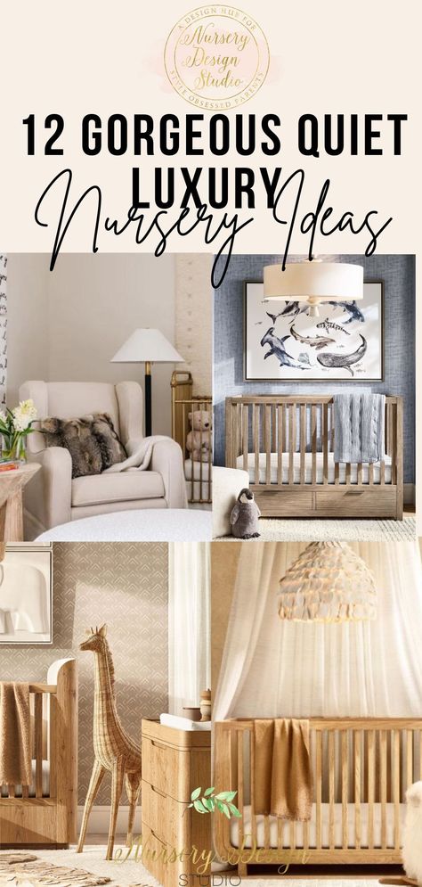 QUIET LUXURY NURSERY IDEAS (1) Luxury Baby Nursery, Sophisticated Nursery, Shared Nursery, Cozy Baby Room, Luxury Nursery, Small Nurseries, Nursery Style, Diy Nursery, Room Ambiance