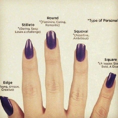 Nails Spiritual, Fake Nails Shape, Nails Shapes, Style Names, Emerald Nails, Opal Nails, Different Nail Shapes, Grunge Nails, Oval Nails