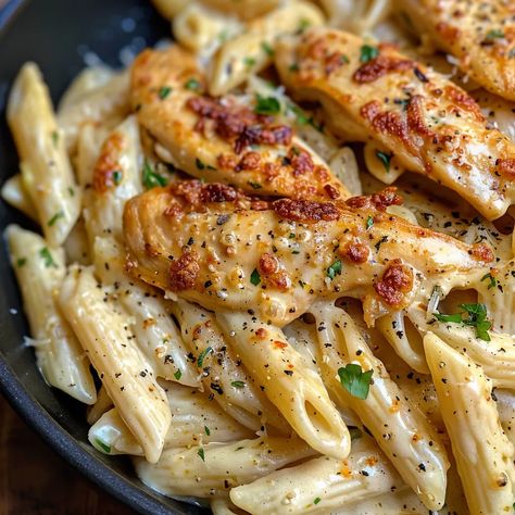 Crack Chicken Penne Chicken Penne Recipes, Chicken Penne Pasta, Penne Recipes, Penne Pasta Recipes, Chicken Penne, Chicken And Pasta, Cooking Chicken To Shred, Supper Ideas, Pasta Dinner Recipes