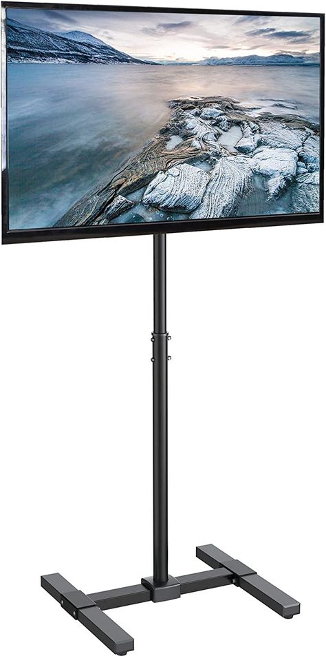 Amazon.com: VIVO TV Floor Stand for 13 to 50 inch Flat Panel LED LCD Plasma Screens, Portable Display Height Adjustable Mount STAND-TV07 : Office Products Tv Floor Stand, Tv Stand With Mount, Portable Tv, Portable Display, Metal End Tables, Tv Display, Wall Mounted Tv, Mounted Tv, Steel Design