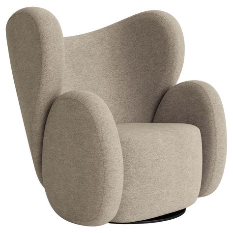 ''Big Big Chair'' Armchair by Norr11, Barnum Bouclé, Sand For Sale at 1stDibs Big Armchair, Chesterfield Sofa Living Room, Art Deco Lounge, Art Deco Chair, Big Chair, Big Big, Furniture Factory, Modern Armchair, Modern Lounge Chairs