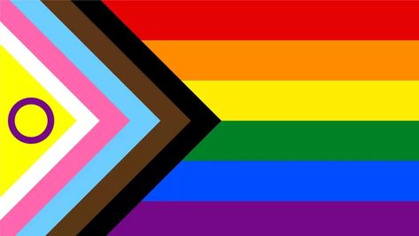 Pride: What is the Progress Pride flag? - BBC Newsround Progress Pride Flag, Harmony Art, Stonewall Riots, 25 Year Anniversary, Trans Community, Image Caption, Aids Hiv, The Pride, Why Do People