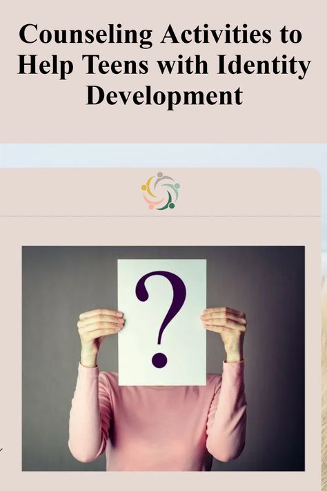 Hands On Counseling Activities, Guided Discovery Activities, Gender Identity Therapy Activities, Middle School Coping Skills Activities, Self Love Activities For Groups, Teenage Counselling, Self Identity Activities, Teen Counseling Activities, Self Love Activities For Teens