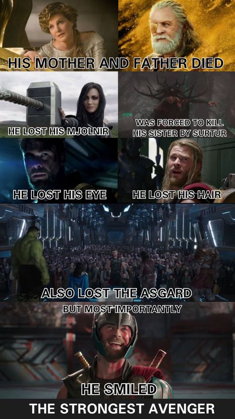 Eternal Optimist, Memes God, Strongest Avenger, Avengers Quotes, Avengers Movie, Avengers Imagines, Thor Odinson, Thor And Loki, Funny Marvel Memes