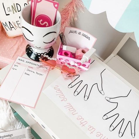 We loved seeing this sweet set up by @siennassunnies using our nail salon printables today! 💅🏻 Sign in or Sign up to print yours! 🎉 link in bio 😉 Salon Pretend Play, Salon Dramatic Play, Dramatic Play Printables Free, Kids Nail Salon, Printable Play Money, Play Printables, Salon Party, Dramatic Play Printables, Activity Printables